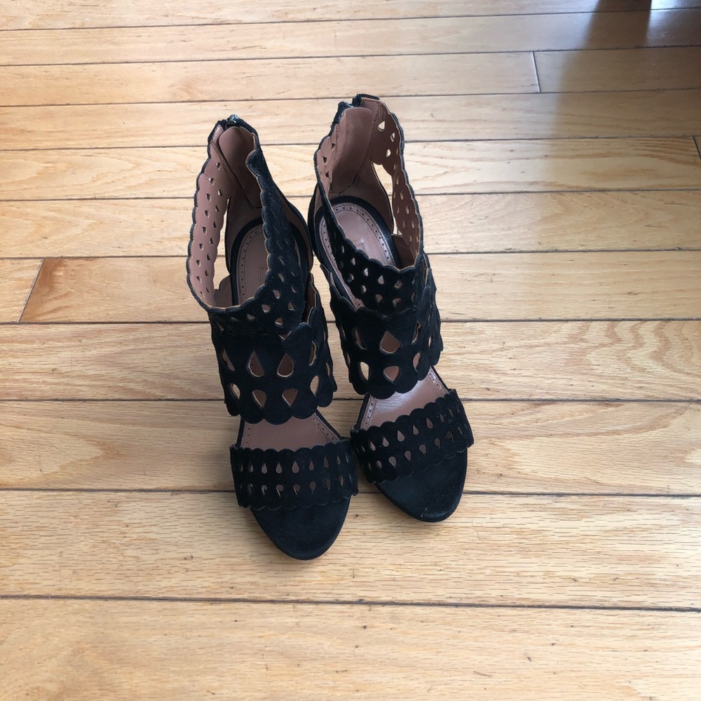 Azzedine Alaïa Black suede booties